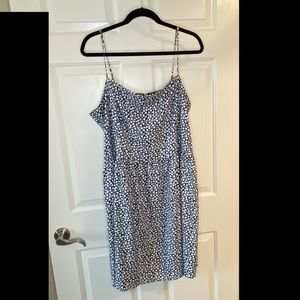 Goodthreads Georgette Smock-Back Cami Mini Dress, size XXL, Navy